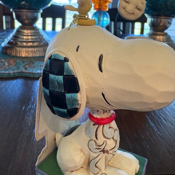 Jim Shore Snoopy and Woodstock with Floral Accents/Werewolf with Moon Figurine - Picture 7 of 7